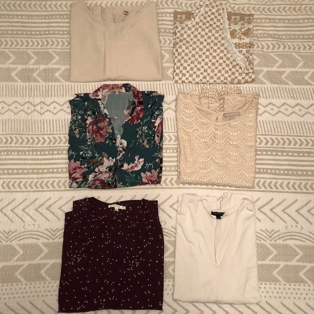 Bundle 6 Blouses - LOFT, Banana Republic, Stitchfix (XL/XXL)